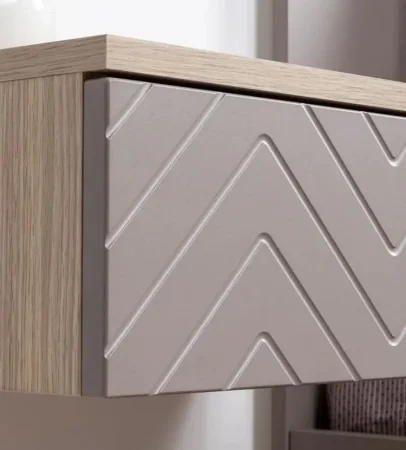 Тумба прикроватная Амьен 16.08 плейн/веллюто капучино