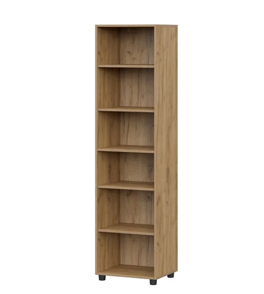 Пенал глухой Милан дуб золотой/белый матовый