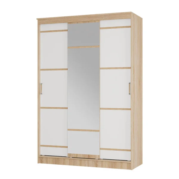 Шкаф-купе Сакура 1,5 дуб сонома/белый