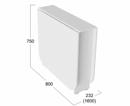 Стол-книжка Т1 белый