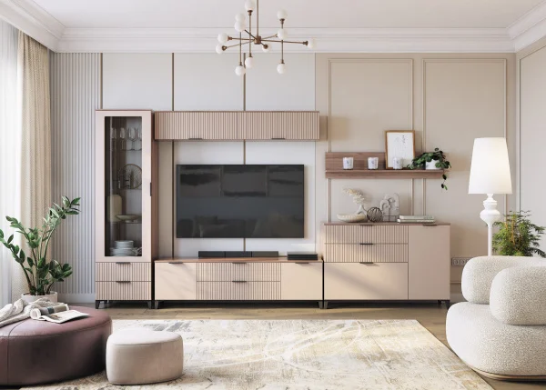 Комод Тоскана с 1 дверцей и 3 ящиками дуб табачный/бисквит Комод Тоскана с 1 дверцей и 3 ящиками дуб табачный/бисквит