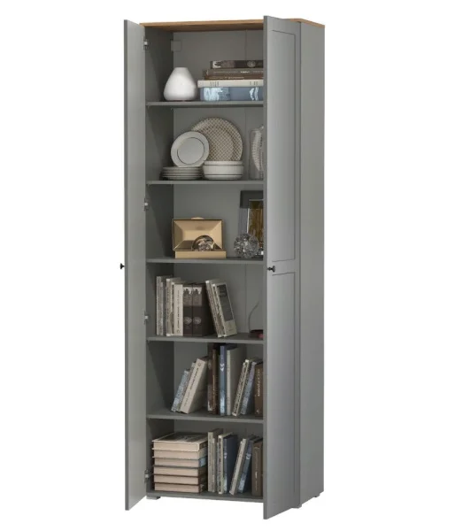 Шкаф Остин 16.307 серый графит/дуб крафт золотой