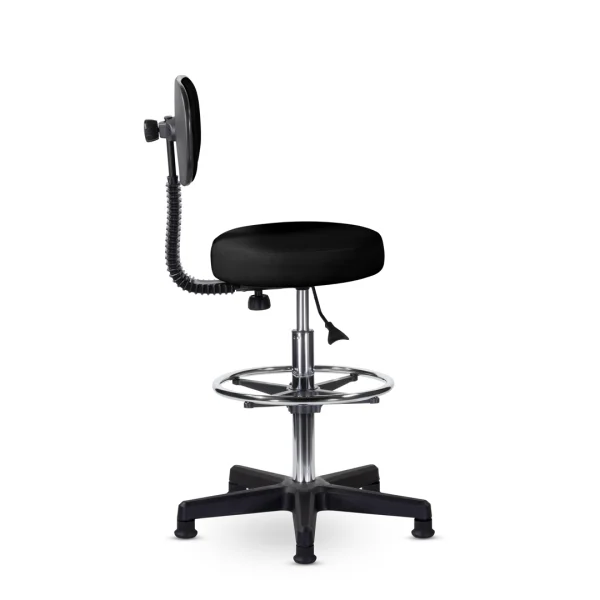 Стул кассира Б/п со спинкой черный