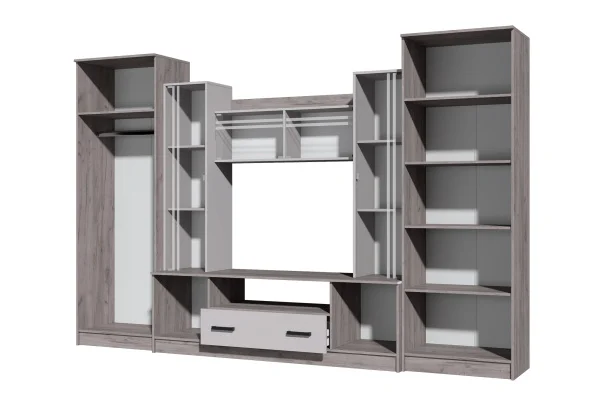 Гостиная Николь-2 дуб крафт серый/кашемир