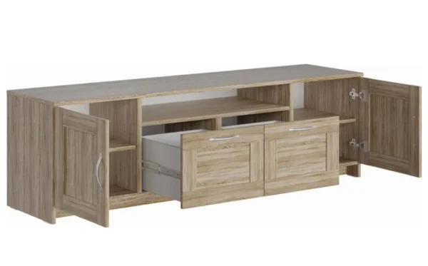 Тумба Сириус 2 двери и 2 ящика дуб сонома (156х47)