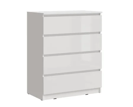 Комод Челси 800 (4 ящика) белый/белый глянец