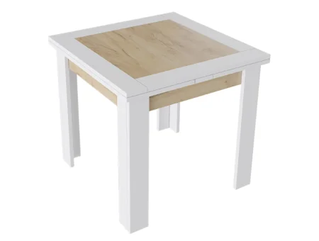 Стол раздвижной Хьюстон тип 3 белый/дуб крафт золотой