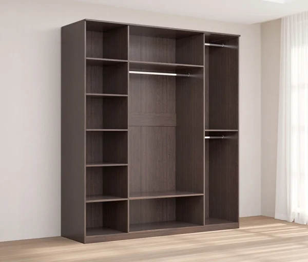 Шкаф 4-створчатый Кэт-4 венге/caiman темный