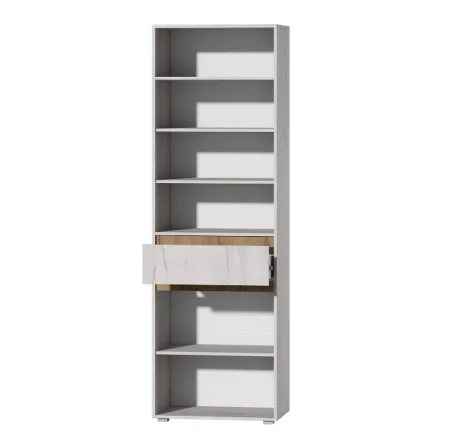 Шкаф 700 Лиана дуб крафт белый/дуб крафт золотой