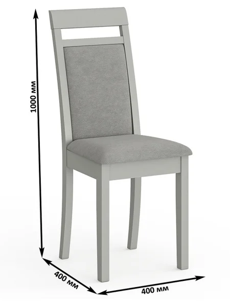 Стул Гольф-12 серый, ткань велюр серый 63 Стул Гольф-12 серый, ткань велюр серый 63