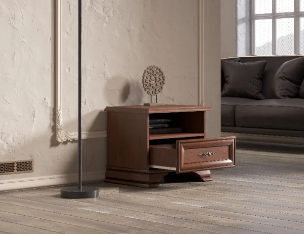 Тумба прикроватная Кентаки KOM1S каштан Тумба прикроватная Кентаки KOM1S каштан