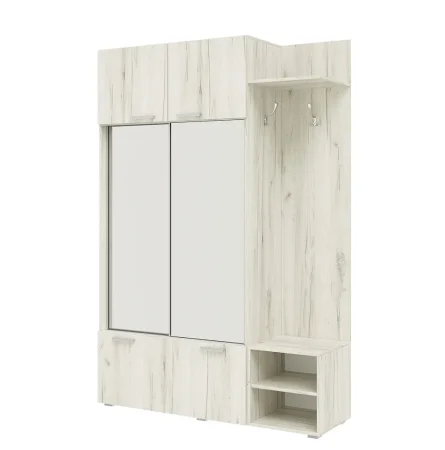 Прихожая Стелла дуб крафт белый