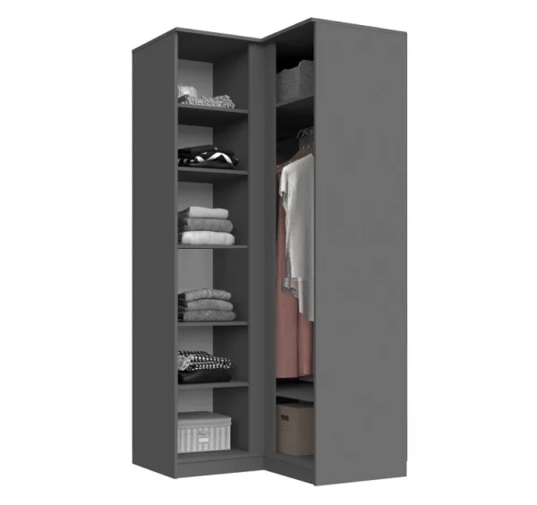 Шкаф угловой прямой Челси графит Шкаф угловой прямой Челси графит