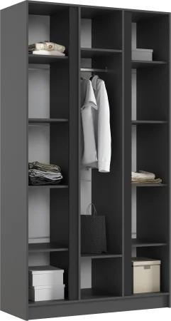 Шкаф 3-х створчатый Келвин 1200 графит