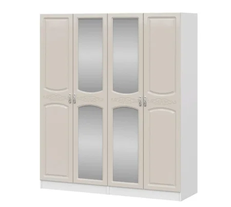 Шкаф Венеция ШК-4 белый/жемчуг