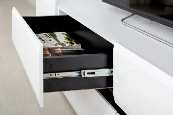 Тумба под ТВ Сидней 13.63 белый/белый глянец