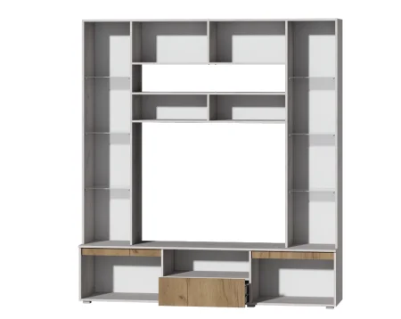 Центральная секция Лиана дуб крафт белый/дуб крафт золотой