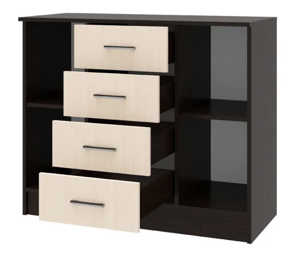 Комод София К1000 2Д венге/дуб белфорт Комод София К1000 2Д венге/дуб белфорт