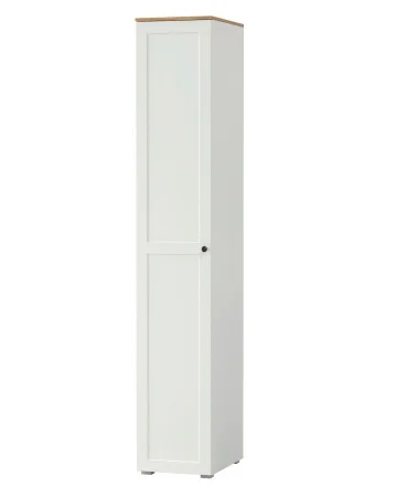 Шкаф-пенал Остин 13.225 белый шагрень/дуб крафт золотой