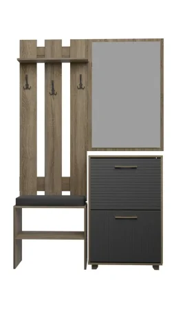 Прихожая Копенгаген дуб самдал/серый графит