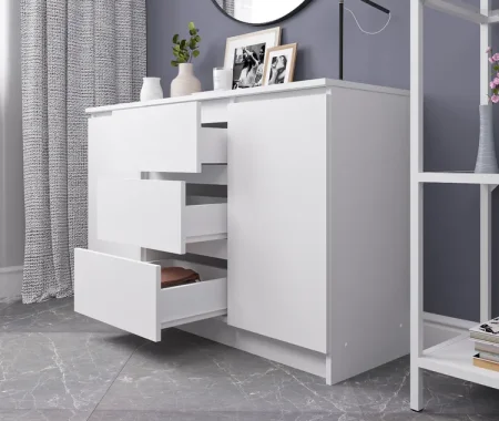 Комод Мори МК 1200.3 белый