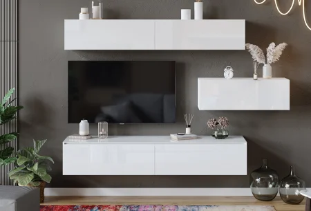 Гостиная Глосс белый глянец