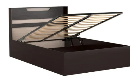 Кровать Юнона-комби с подъемным механизмом венге/дуб молочный