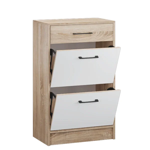 Обувница Денвер дуб сонома/белый Обувница Денвер дуб сонома/белый