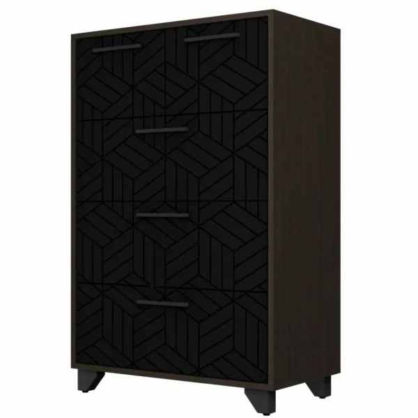 Комод Амстердам венге/черный матовый Комод Амстердам венге/черный матовый