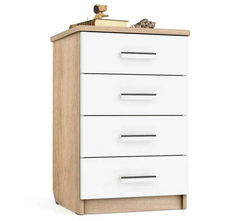 Комод К-2 дуб сонома/белый