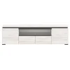 Тумба ТВ Гретта 1800 2С2Я дуб крафт белый/антрацит