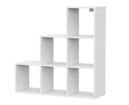 Стеллаж Токио лесенка белый текстурный