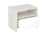 Тумба прикроватная Дублин ТБ-500 дуб крафт белый/белый