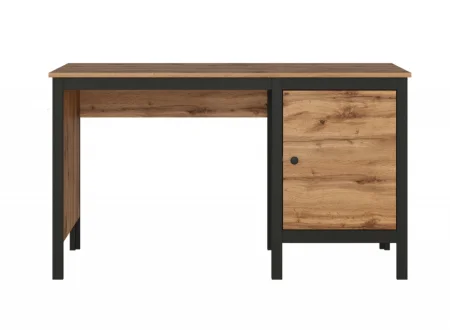 Стол письменный Лофт BIU/130 дуб вотан/черный