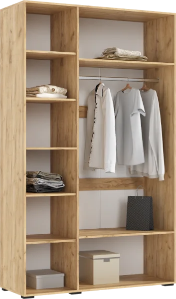 Шкаф 3-х створчатый Флэш 1350 браш графит/дуб крафт