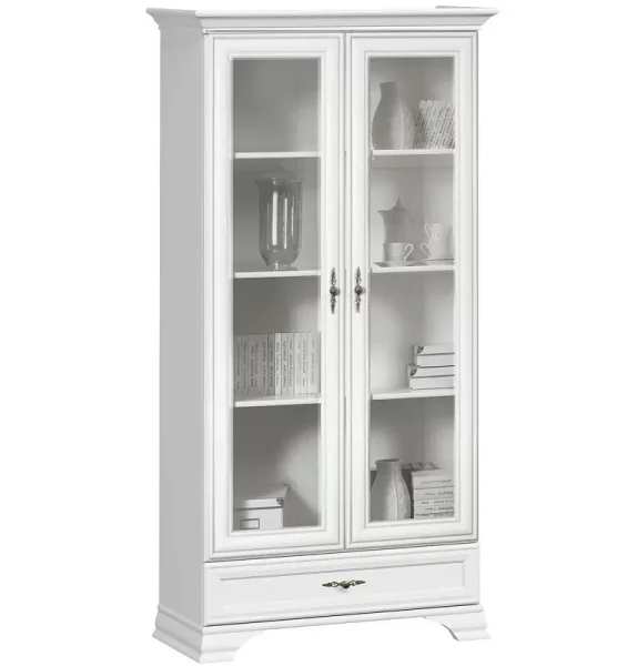 Шкаф-витрина Кентаки REG2W1S белый Шкаф-витрина Кентаки REG2W1S белый