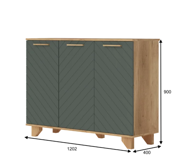 Комод Ньерд 1200 дуб вотан/можжевельник Комод Ньерд 1200 дуб вотан/можжевельник