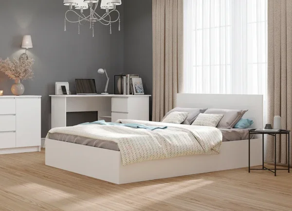 Кровать односпальная Мори КРМ 900.1 белый Кровать односпальная Мори КРМ 900.1 белый