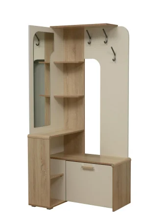 Вешалка напольная Антре дуб сонома/белый