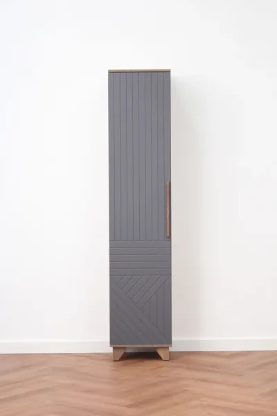 Пенал Копенгаген со створкой дуб самдал/серый графит