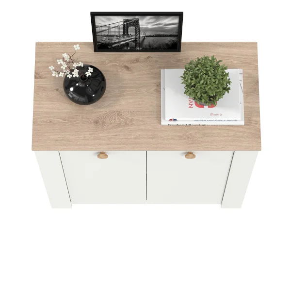 Комод Джастин 16.228.02 белый шагрень/дуб белый Комод Джастин 16.228.02 белый шагрень/дуб белый