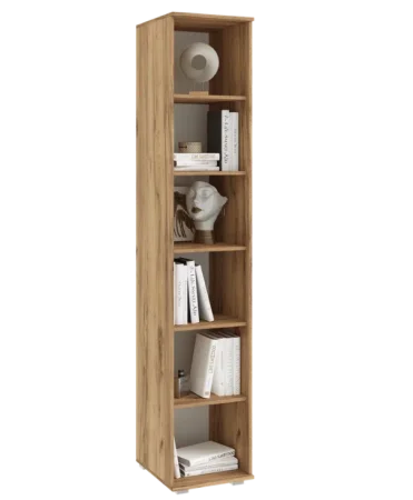 Пенал Белла (гостиная) графит/дуб крафт