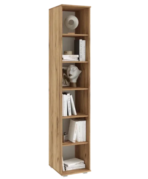 Пенал Белла (гостиная) графит/дуб крафт