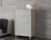 Комод Амстердам дуб сонома/белый матовый
