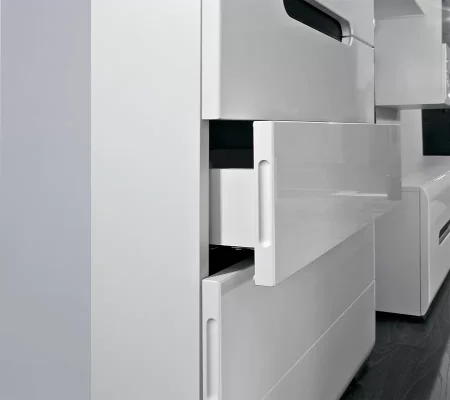 Комод Ацтека KOM5S/10/6 белый глянец Комод Ацтека KOM5S/10/6 белый глянец