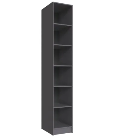Стеллаж Мадрид 0,4 с дверкой графит серый