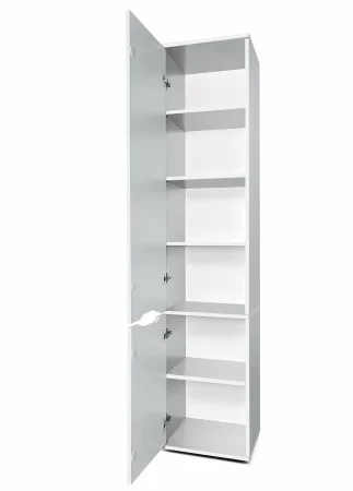 Шкаф пенал с полками №32 белый