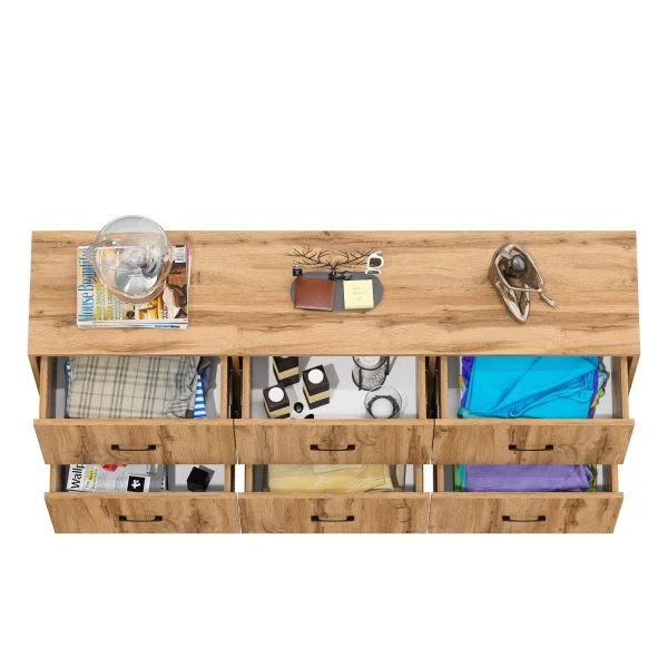 Комод 127-1704 дуб вотан Комод 127-1704 дуб вотан