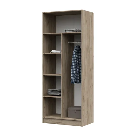 Шкаф с перегородкой Бася ШК 556 дуб крафт серый/дуб крафт белый