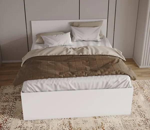 Кровать двуспальная Мори с ящиками КРМЯ 1600.1 белый Кровать двуспальная Мори с ящиками КРМЯ 1600.1 белый